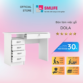 Mua Bàn làm việc tại nhà bằng gỗ kiểu dáng nhỏ gọn SMLIFE Dola