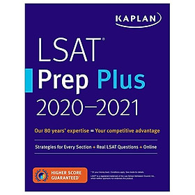 Sách ngoại văn: LSAT Prep Plus 2020-2021: Strategies For Every Section + Real LSAT Questions + Online (Kaplan Test Prep)