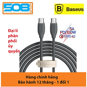 Mua Cáp sạc nhanh PD100W Baseus Jelly Liquid Silica Gel Fat Charging Data Cable C to C - Hàng chính hãng