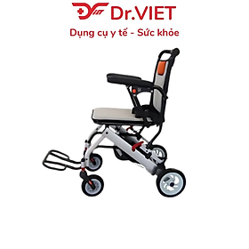 Xe Lăn Lucass X400 Siêu Nhẹ 9kg - Xe Lăn Gấp Gọn Đi Du Lịch, Khung Nhôm Cao Cấp Chống Rỉ Sét