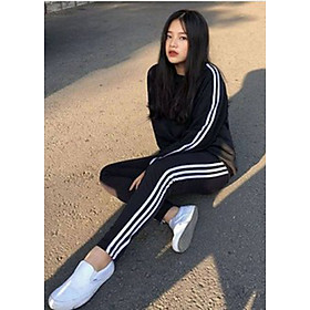 Quần Thể Thao 3 Sọc Nữ Chất Umi Hàn Cao Cấp , Chất Cotton Loại Đẹp MK01