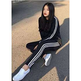Quần Thể Thao 3 Sọc Nữ Chất Umi Hàn Cao Cấp , Chất Cotton Loại Đẹp MK01
