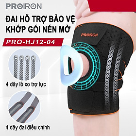 Hình ảnh Đai Hổ Trợ bảo vệ khớp gối silicon, có lò xo nén mở PROIRON - SHOP TOÀN CHÂU