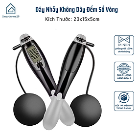 Dây Nhảy Không Dây Đếm Số Vòng, Tích Hợp Đo Calo và Quãng Đường - HÀNG CHÍNH HÃNG MINIIN
