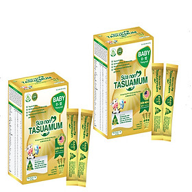 COMBO 02 HỘP SỮA BỘT CHO BÉ TỪ 0 ĐẾN 12 THÁNG TUỔI SỮA NON TASUAMUM BABY