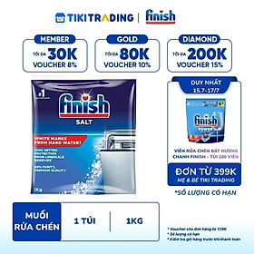 Muối Rửa Chén Bát Finish Salt - Bịch 1KG