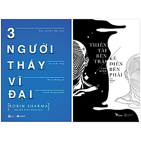 Combo 2Q: Ba Người Thầy Vĩ Đại + Thiên Tài Bên Trái, Kẻ Điên Bên Phải (Tác Phẩm Kinh Điển)