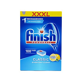 Viên rửa bát Finish Classic 100 viên hương chanh