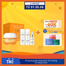 Kem dưỡng trắng da làm mờ đốm nâu Laneige Radian - C Cream 30ml + Tặng Bộ dưỡng trắng da Laneige White Dew 3 món