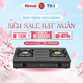 Mua Bếp gas dương Rinnai RV-375(G)N mặt bếp men và kiềng bếp men - Hàng chính hãng.