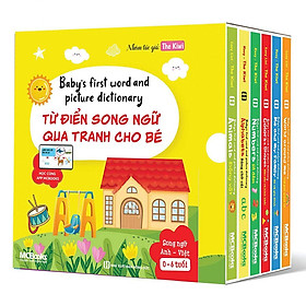 Boxset Baby's First Word And Picture Dictionary - Từ Điển Song Ngữ Qua Tranh Cho Bé (Bộ 6 cuốn)