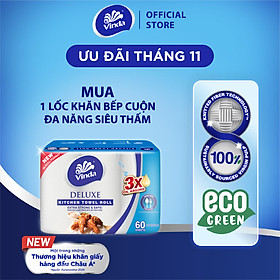 Khăn giấy bếp đa năng siêu thấm Vinda Deluxe (6 Cuộn)