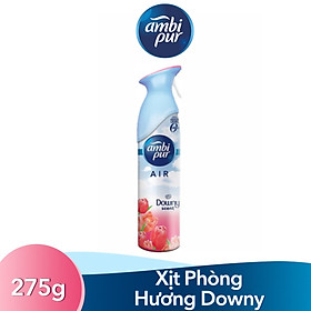Nước Thơm Xịt Phòng Cao Cấp Ambi Pur Hương Downy 275g - Chiết xuất thành phần tự nhiên - Làm sạch không khí, mang lại hương thơm dịu mát, tạo không gian sạch sẽ và thoáng mát