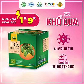 Trà Khổ Qua ( Mướp Đắng ) giúp tăng cường miễn dịch, đào thải độc tố hộp 30 Túi Lọc Siêu Thị Thiên Nhiên