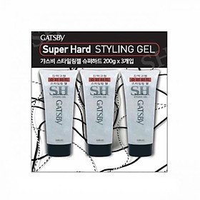 GATSBY Styling Gel Super Hard 200g x 3P