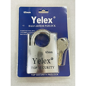 Ổ khóa YELEX inox chống cắt 65mm, to, bền, đẹp - BH 24 tháng