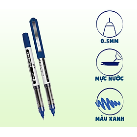 Bút lông bi Bitex 0.5mm R02 mực xanh