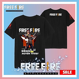 FLASH SALE Áo phông FREE FIRE màu đen đẹp giá rẻ | Áo in hình team FREE FIRE