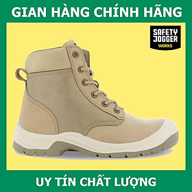 [Hàng Chính Hãng] Giày Safety Jogger Rush Sand Da Chất Lượng Cao, Chống Va Đập Mạnh, Chống Đinh