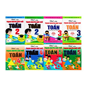 Sách - Combo Thử Sức Trạng Nguyên Nhỏ Tuổi Môn Toán Lớp 2 + 3 + 4 + 5 Bộ 8