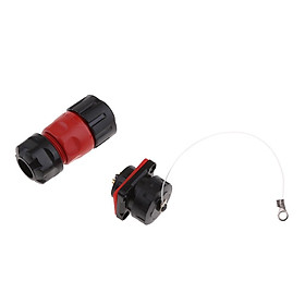 2 Pin Power Connector Male Plug & Female Socket Waterproof Outdoor IP67 AC / DC