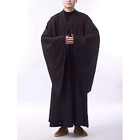 Đồ Lam Đi Chùa # Áo Khoác - Nâu Tay Áo To,Size12(80kí-1.75m)