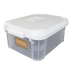 Hộp đựng đồ đa năng có tay cầm tiện dụng, nhựa PP trong suốt ( dung tích - 6.5L ) - Hàng nội địa Nhật Bản.