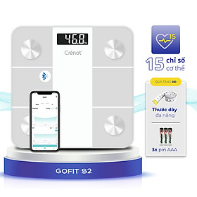 Cân điện tử sức khoẻ thông minh Crenot Gofit S2 kết nối bluetooth đo phân