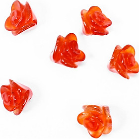 Charm hoa mẫu đơn đá thiên nhiên làm mặt nhẫn, mặt dây chuyền, bông tai, vòng tay - Ngọc Qúy Gemstones