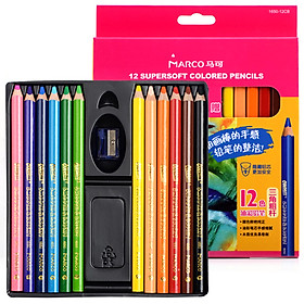 Hộp 12 Bút Chì Màu Marco 1650-12CB
