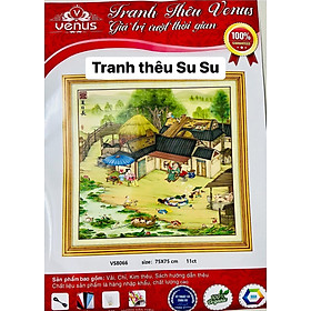 Mua Tranh thêu kín Quê nhà thư giãn vs8065  kích thước 65 x 65 cm
