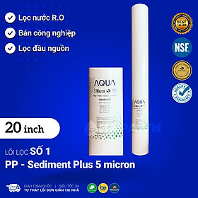 Lõi Lọc PP 20 inch Cao Cấp Plus Sediment 1-5 micron, Bộ Lõi Lọc Thô 123 - Lõi Lọc Số 1 Bán Công Nghiệp 20in - Hàng Chất Lượng - Green Filter, NestCa Dùng Cho Máy RO Karofi Sunhouse Kangaroo Daikiosan Prowatech AquaYaki Aqualife Vithaco