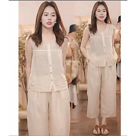 Đồ bộ nữ big size, chất liệu vải mát, form rộng thoải mái, quần áo trung niên sang, quý phái NeSa Shop