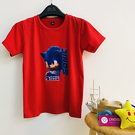 Hình ảnh Áo thun in hình Sonic siêu ngầu cho bé trai