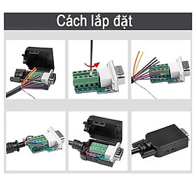 Đầu bấm DB9 RS232 Male-Female HD-Link YL-SCG-09DM/F. HÀNG CHÍNH HÃNG