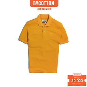 Áo Thun Polo Nam Cổ Bẻ Màu Vàng BY COTTON Yellow Basic Polo