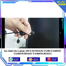 Sạc dành cho Laptop ASUS ZENBOOK UX480 UX480FD UX480FD-BE040T UX480FD-BE012T - Kèm Dây nguồn - Hàng Nhập Khẩu