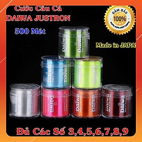 Dây Cước Câu Cá Daiwa Justron Nhật Bản Loại Cao Cấp Dài 500 Mét - Dây Câu Cá Siêu Bền Đủ SIZE