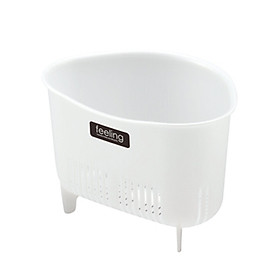 Mua Rổ nhựa mini Inomata có chân đứng - Trắng nội địa Nhật Bản