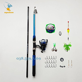 Bộ cần rút shimano từ 1m8 đến 3m6 tặng cần câu tay