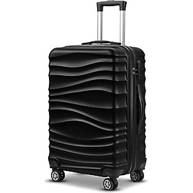 Vali du lịch họa tiết dập gợn sóng mẫu mới - Vali xách tay thời trang cao cấp 20 inch - Chất Liệu Nhựa ABS + PC Nhẹ Và Đàn Hồi - Khoá Hải Quan TSA An Toàn