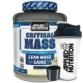 Sữa tăng cân tăng cơ Critical Mass vị vani Applied Nutrition 2,4kg và bình lắc