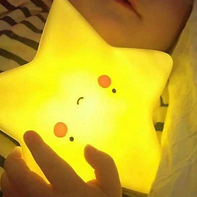 Star Shape Kids Bedroom Night Light Bedside Table Lamp Battery Operated Lamp