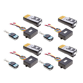 4x 12V / 50ft Wireless Remote Control Kit For Truck Jeep ATV Winch KLS-205/2