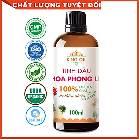 Tinh dầu Phong Lữ 100ml nguyên chất từ thiên nhiên, xông phòng, khử mùi, thơm phòng, đuổi muỗi, thư giản - KingOil