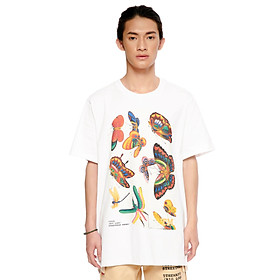5THEWAY /butterfly/ SQUARE TEE in WHITE aka Áo Thun trắng Tay Ngắn