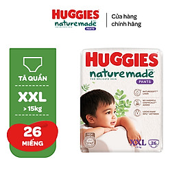 Tã/Bỉm quần Huggies Platinum NatureMade M58/L44/XL38/XXL26-Gói Super Jumbo & Jumbo