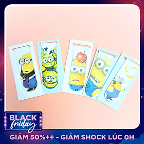 Combo 5 Bookmark Nam Châm Đánh Dấu Sách - Minions (Mẫu Ngẫu Nhiên)