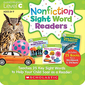 Nonfiction Sight Word Readers - Parent Pack: Guided Reading Level C (Teaches 25 Key Sight Words to Help Your Child Soar as a Reader)