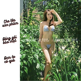 <Có Size> Bikini Xanh Mát Mẻ - Dây Quai Trong Gợi Cảm
